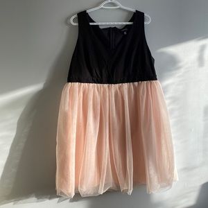 Pink and Black Tulle dress Sz 16